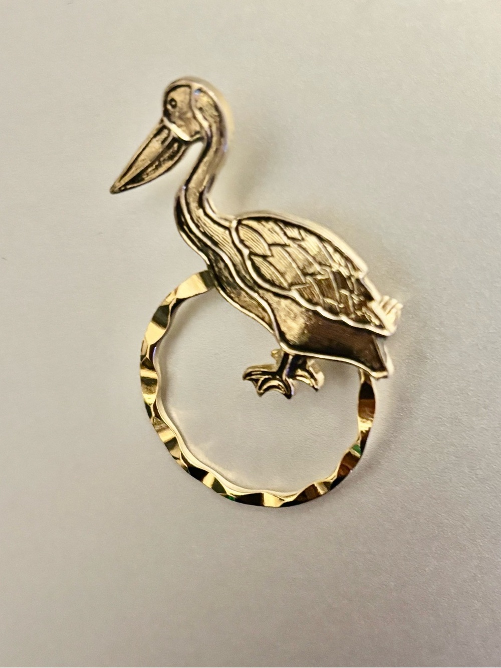 Detti Signed Pelican Brooch